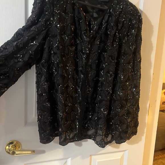 Vintage, sequence jacket, hook and eye closures - Picture 3 of 15